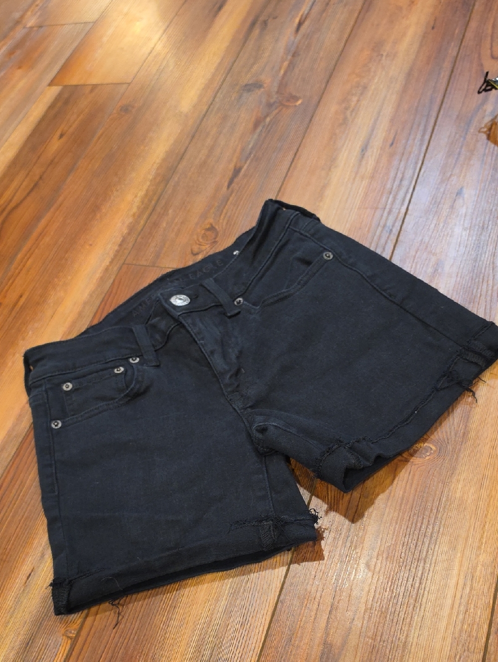 American Eagle Outfitters Black Denim Jean Shorts